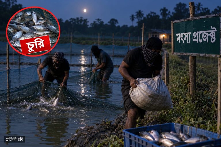 নোয়াখালী কোম্পানীগঞ্জে মৎস্য প্রজেক্ট থেকে ২০ মণ মাছ চুরির অভিযোগ